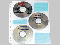 General Office CD/DVD Ringbucheinlagen 2 x 3 für 60 CD/DVD; Ausweishüllen mit ausziehbaren Clips Ausweishüllen mit ausziehbaren Clips Ausweishüllen mit ausziehbaren Clips Ausweishüllen mit ausziehbaren Clips 